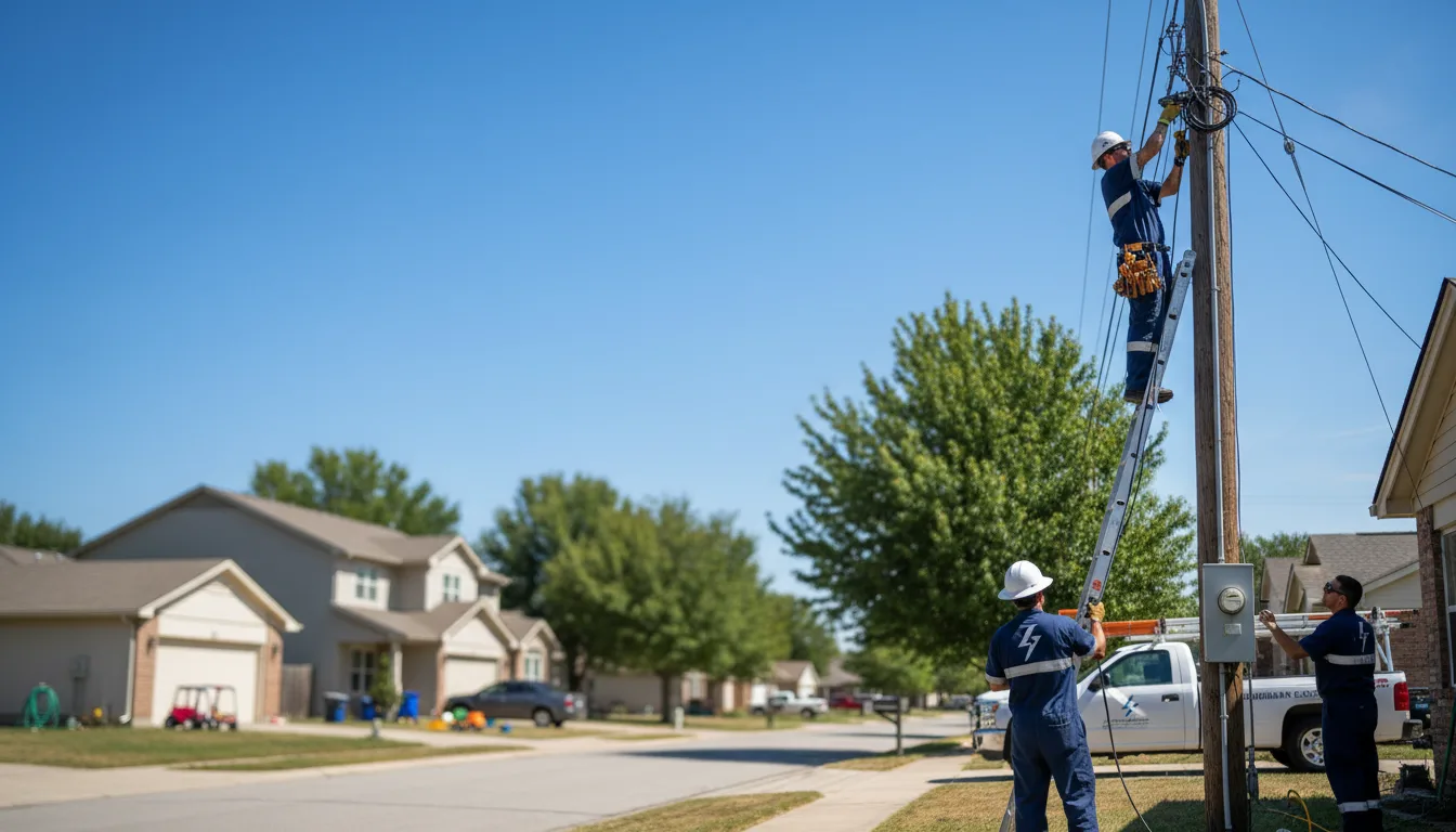 Residential electrician providing installation services in Blue Hill, NE
